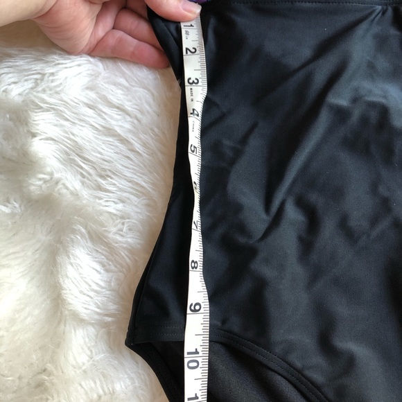 TRUNKETTES Purple Floral and Black Halter Swimsuit - Picture 11 of 13